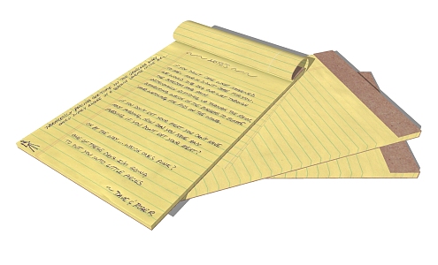 Notebook 3d model