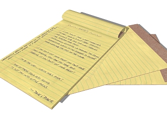 Notebook 3d model