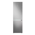 Sleek Modern Stainless Steel Double Door Refrigerator For Home Kitchen Use