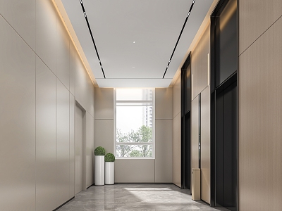 Elevator Hall Elevator Door Elevator Button Lobby Elevator Hotel Elevator 3d model