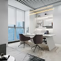 Modern Front Desk 3d model
