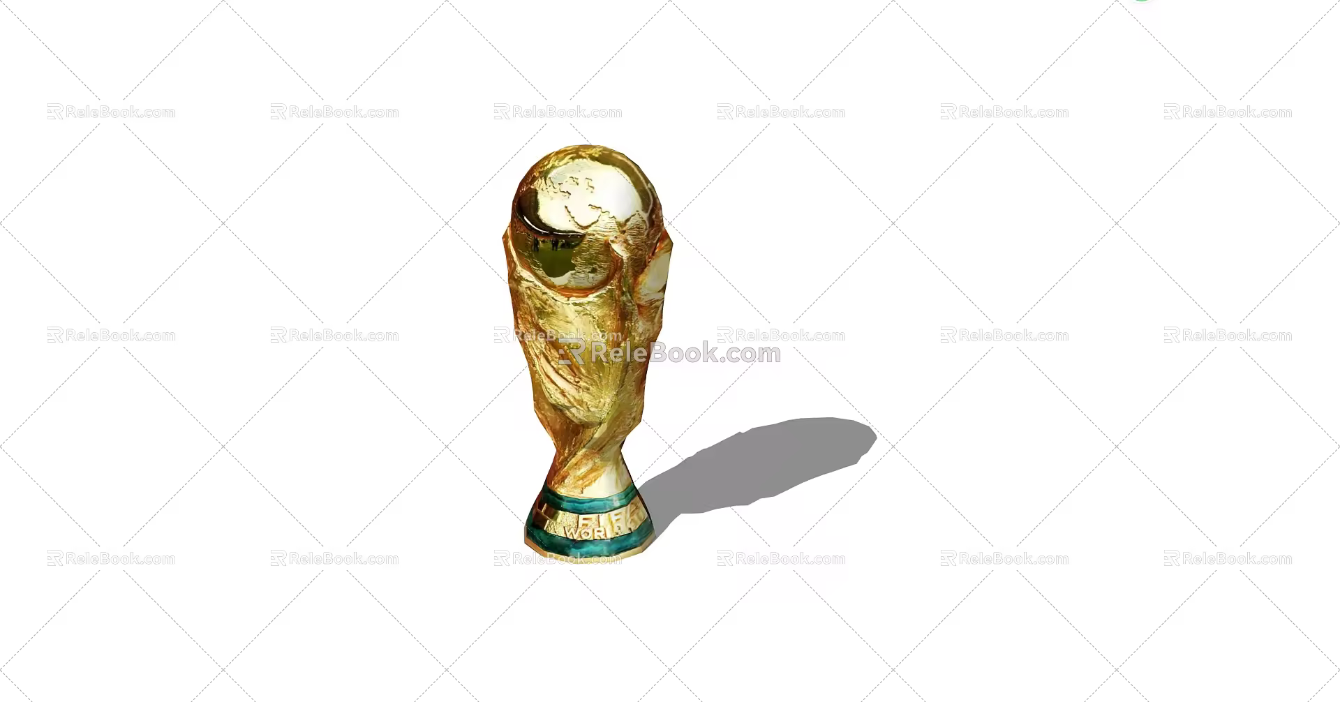 Modern Trophy World Cup Trophy Hercules Cup 3d model