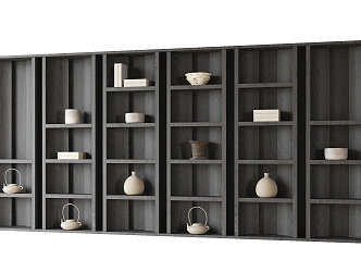 Modern Shelf Bookcase 3d model