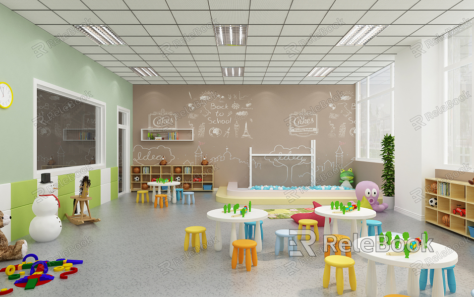 Modern Kindergarten Early Classroom model