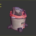 RIDGID White Bucket With Red Edge Top Tools And Black Wheels Storage Unit