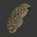 Bees Honeycomb Nest With Rounded Textured Structure On Dark Background