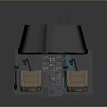 Aircraft Cockpit Interior With Two Brown Seats And Control Panel Instruments
