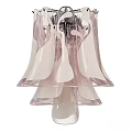Colorful Glass Wall Lamps With Elegant Petal Shaped Design For Modern Decor