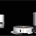 Smart Machines Robotic Vacuum Cleaners With Modern White Design For Home Cleaning