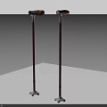Lightweight Adjustable Medical Crutches With Ergonomic Handle And Stable Base Support 3d model