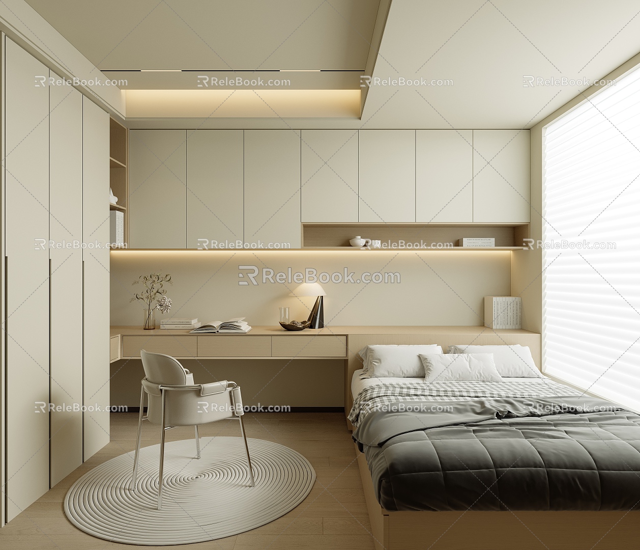 Tatami Bedroom 3d model