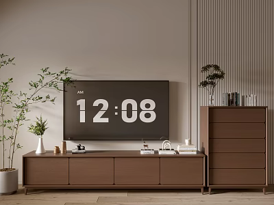 Modern Wood Grain TV Cabinet Simple Side Cabinet Bucket Cabinet Low Cabinet Whole Cabinet Sideboard Cabinet Balcony Cabinet Storage Cabinet Home Entrance Cabinet 3d model