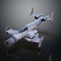 Modern Fighter Fighter Fighter Science Fiction Fighter 3d model