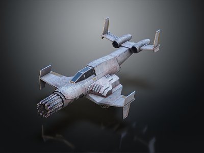 Modern Fighter Science Fiction Fighter 3d model