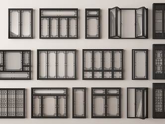 new window combination new window new casement window new window frame 3d model