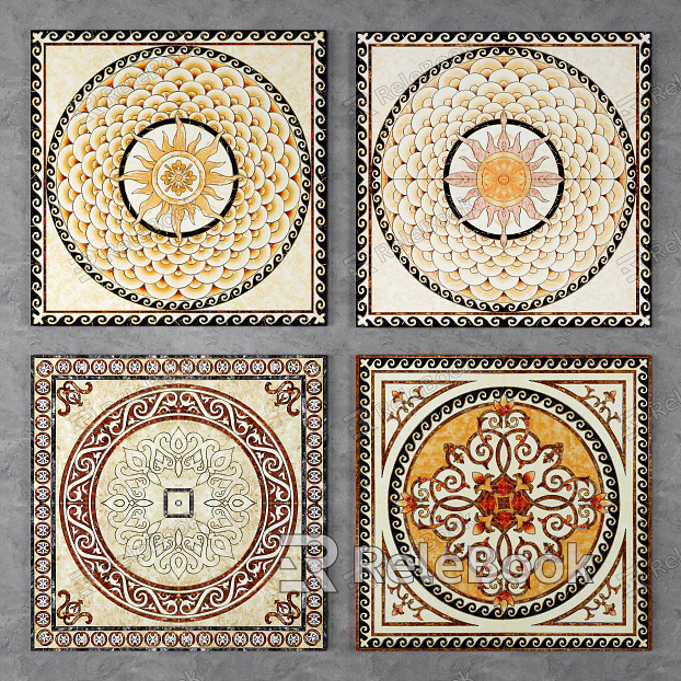 European-style floor tile floor tile mosaic model