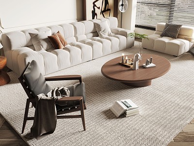 Modern Middle Ancient Sofa Coffee Table Combination Middle Ancient Sofa Coffee Table Combination model