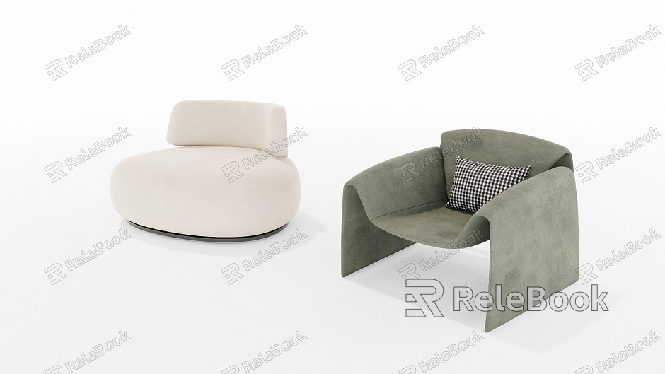 Modern Single Sofa Lazy Sofa model