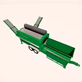 Green AMVEX Mobile Industrial Equipment With Conveyor System For Material Processing 3d model