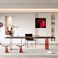 Modern study 3d model