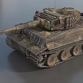 Military Camouflage Armored Tank Featuring Detailed Tracks Turret And Mesh Armor