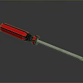 Screwdriver flat screwdriver Phillips screwdriver tool hardware tool processing tool 3d model