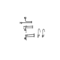 Modern faucet combination 3d model