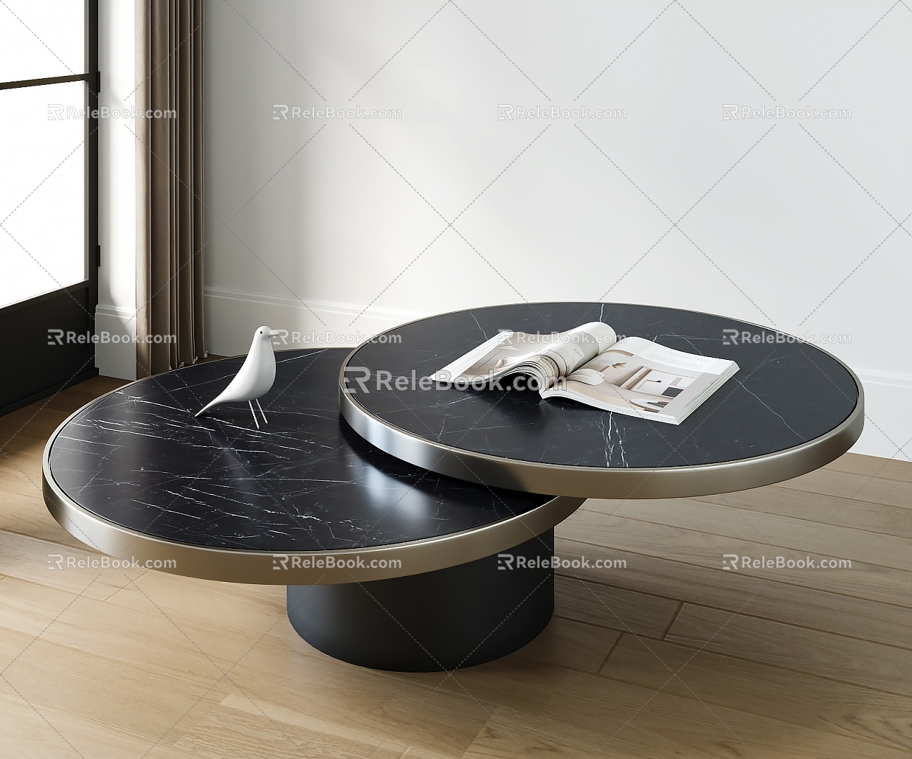 Coffee table combination 3d model