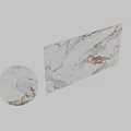 Elegant Marble Architectural Components With Natural Vein Walls And Decorative Sphere
