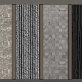 Modern Interior Wall Design With Various Textured Panels And Patterns 3d model