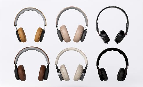 Modern headphones 3d model