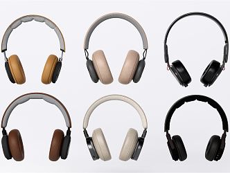 Modern headphones 3d model