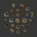 Pine cone plant game item 3d model