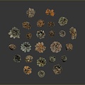 Pine cone plant game item 3d model