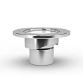Ground Floor Circular Stainless Steel Drain Fixture With Polished Surface