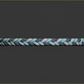 Braided Bracelet With Blue White Gray Color And Simple Design For Fashion Accessory
