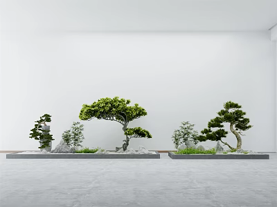New Chinese Landscape Setches Courtyard Landscape Setches 3d model