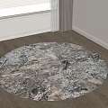 Round carpet 3d model