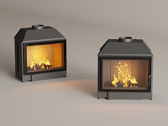 Modern Fireplace 3d model