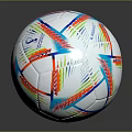 Street Soccer Ball with Colorful Geometric Patterns White Red Blue Green Reflective Surface Design