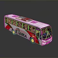 Modern City Bus With White Body Green Red Stripes Large Windows And ZEMIA Logo