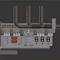 Industrial Equipment With Circuit Board Control Knobs And Multiple Connectors