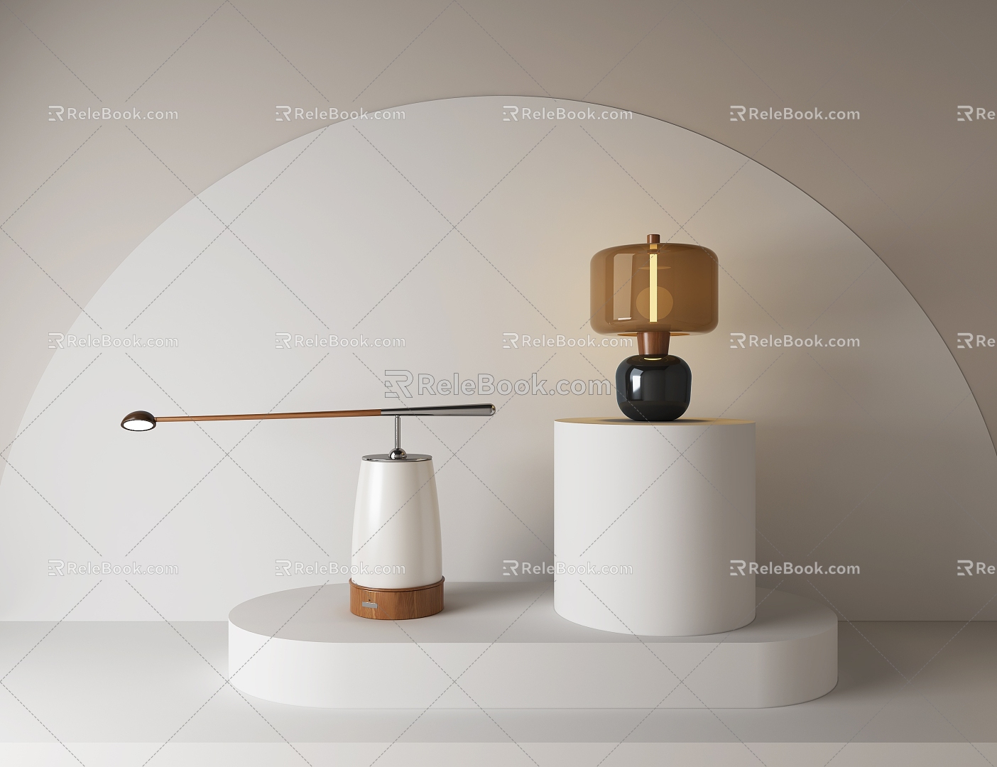 Creative decorative table lamp 3d model