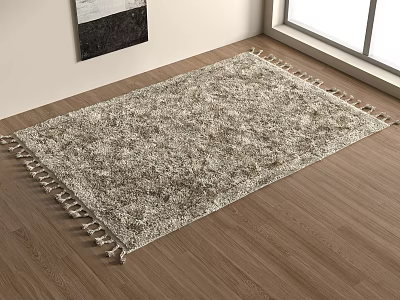 French American Carpet Living Room Carpet Hotel Carpet Office Carpet Children's Carpet Black and White Carpet 3d model