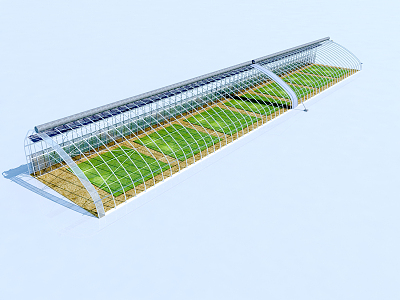 Modern Greenhouse Picking Garden Structure Diagram Greenhouse Frame Picture Scroll Motor Solar Greenhouse 3d model