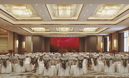 Modern Ballroom 3d model