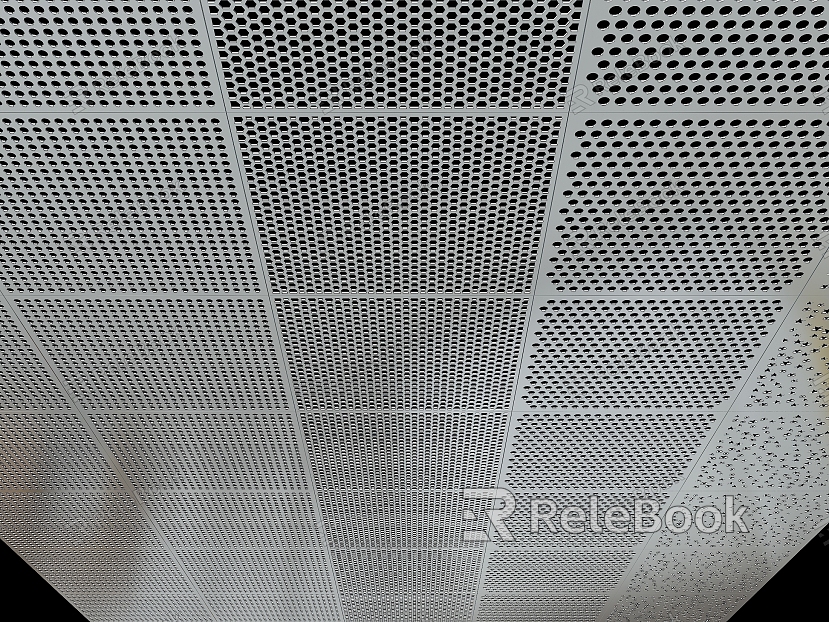 Modern ceiling perforated plate ceiling aluminum gusset perforated ceiling integrated orifice plate model