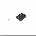 Black Industrial Mechanical Device With Base Plate Rotary Component And Mounting Posts