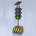 Mobile signal light traffic light traffic light indicator light signal light 3d model