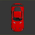 Red Mercedes AMG Sports Car with Rear Spoiler and Sleek Body Design